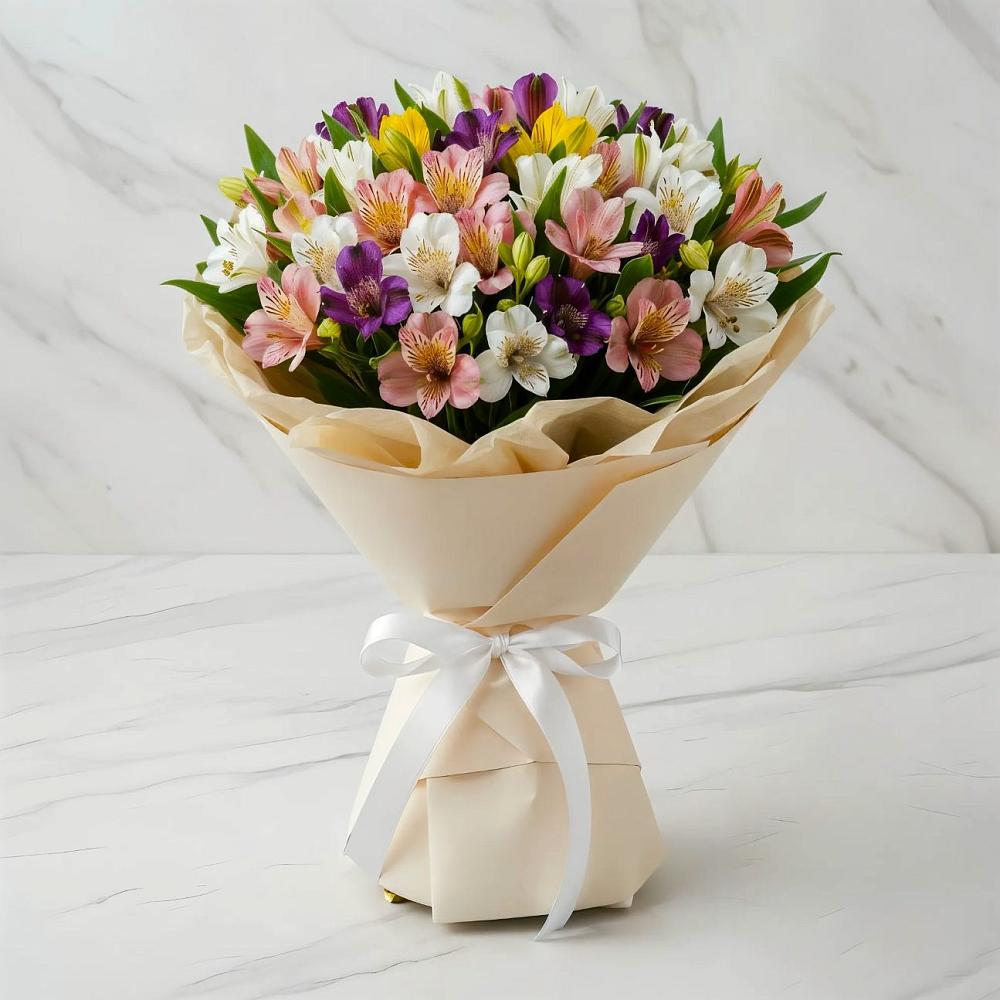 Букет цветов из: Альстромерии в Онохой