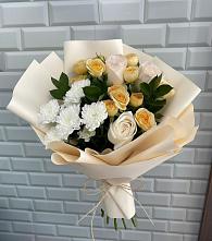 Букет цветов из:  Розы и Хризантемы в Онохой