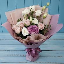 Букет цветов из:  Розы и Лизиантусы #REPLACE_PRED# Онохой