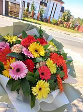 Букет цветов из:  Герберы #REPLACE_PRED# Онохой