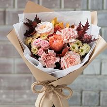 Букет цветов из:  Гвоздики, Хризантемы и Розы в Онохой