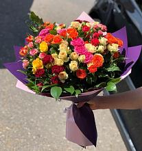 Букет Микс из разноцветных кустовых роз #REPLACE_PRED# Онохой