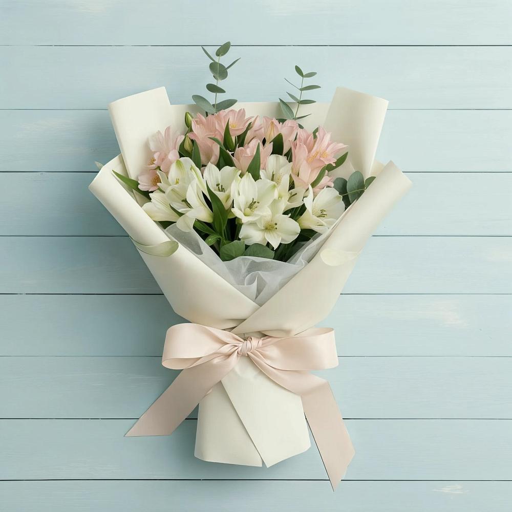 Букет цветов из: Альстромерии в Онохой