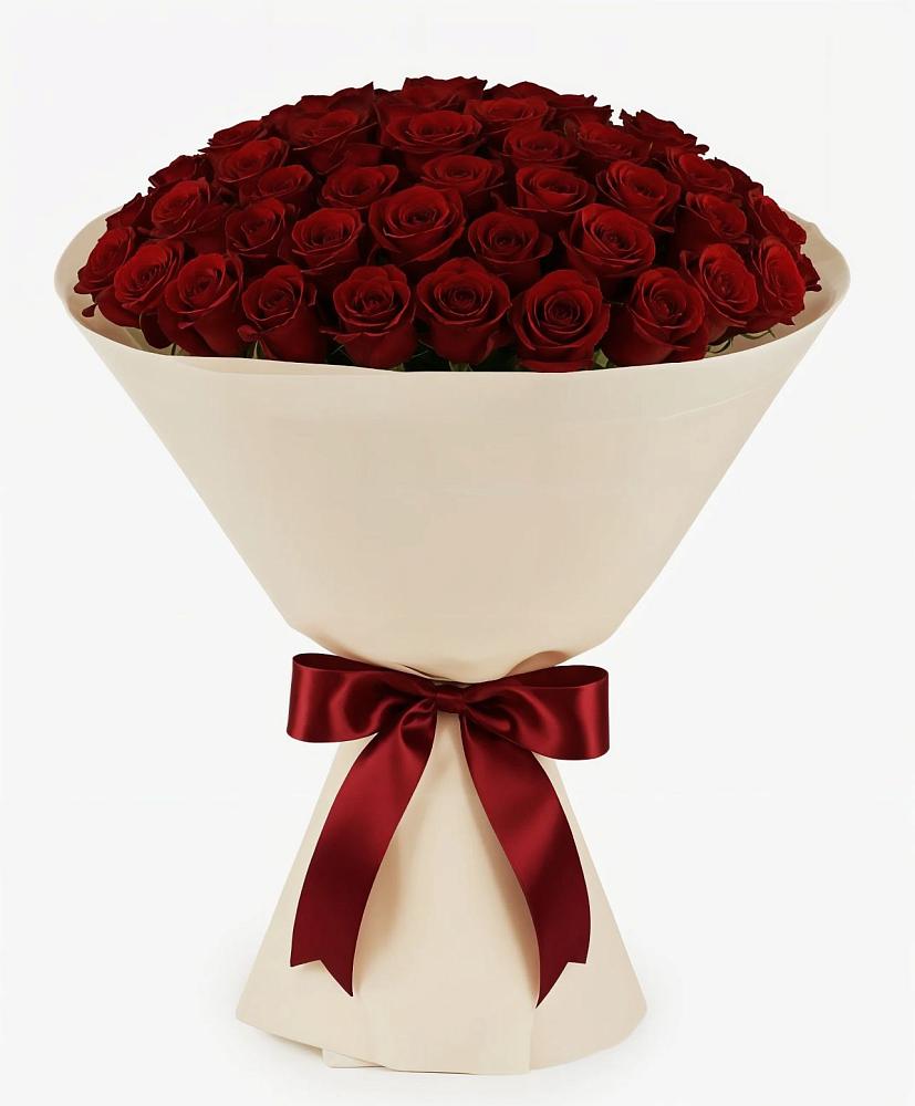 Букет 101 Бордовая роза Блэк Бакарра в Онохой